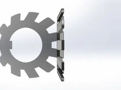 Arruela de Fixacao SKF MB 3 Fixing Washer 3D model