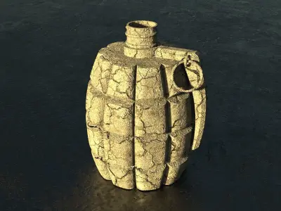 grenade bottle 3D print model