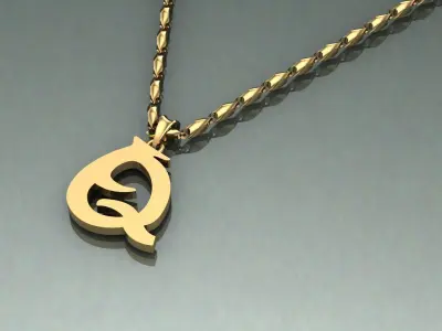 Pendant Q-q1 3D print model