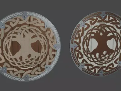 Viking Shield - Asgard 3D model