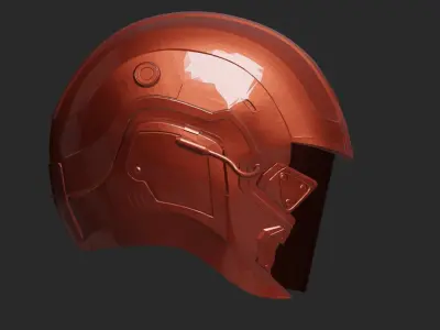 Futuristic Helmet  3D print model