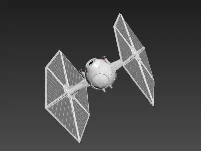 TIE fighter 3D model