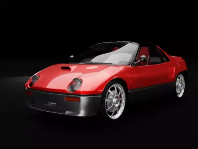 Mazda Autozam Az-1 Car 3d Model Free 3D model