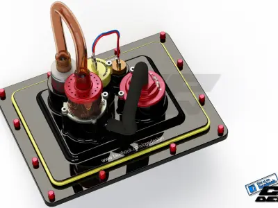 PINKI fuel pumpdesigned bypaX Free 3D model