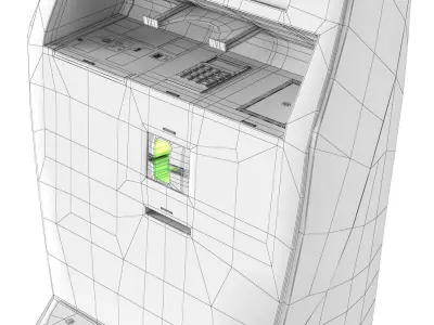 KLM self-service kiosk 3D model