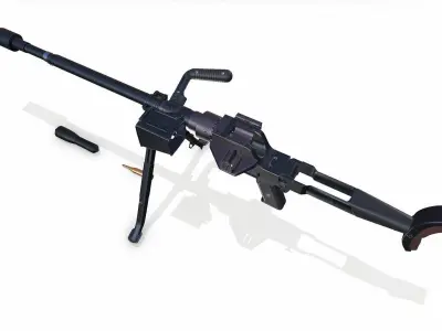 Granatbuchse GRB 39 Anti tank Rifle Low-poly PBR Low-poly 3D model