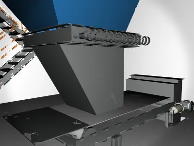 Cement Mill Hoppers Free 3D model