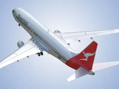 Boeing 737-800 Qantas Air lines 3D model