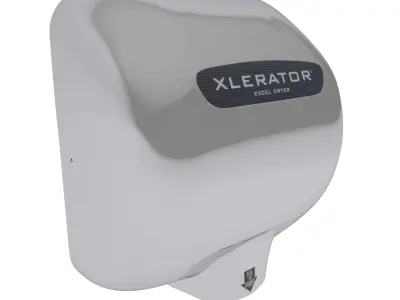 Xlerator Hand Dryer- Chrome 3D model