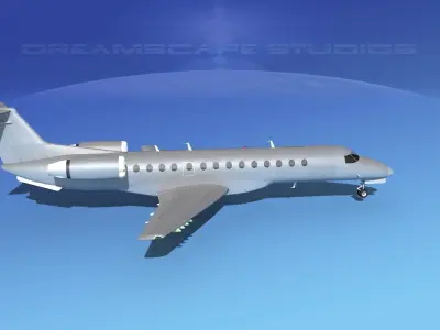 Embraer ERJ-135 Bare Metal 3D model