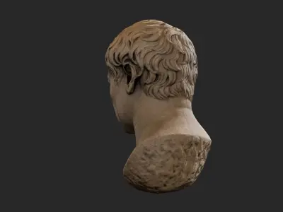 Head Sculpture Model Low-poly 3D model