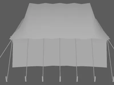 Tent Low poly Model Free low-poly 3D model