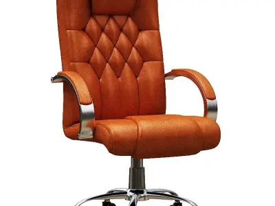 Office chair Low-poly 3D model