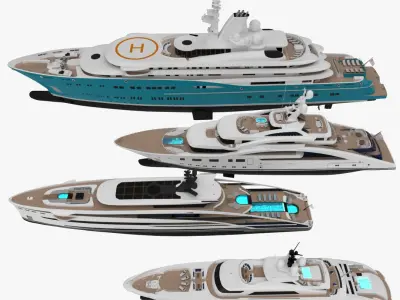 Collection Yachts Summer 2024 3D model