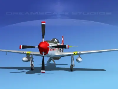 P-51D Mustang American Beauty 3D model