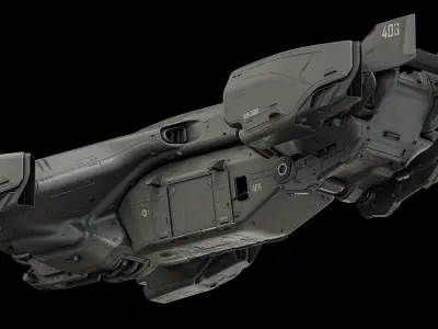Dropship Concept 3D model