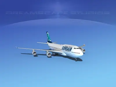 Boeing 747-400 Corsair 3D model