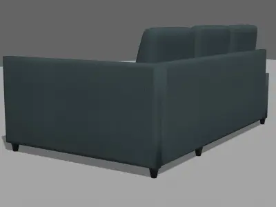 Modern Couch Free low-poly 3D model