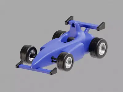 Racing car Low-poly 3D model buy