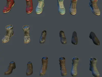 Arrangement of art resources of the Jedi escape Free low-poly 3D model