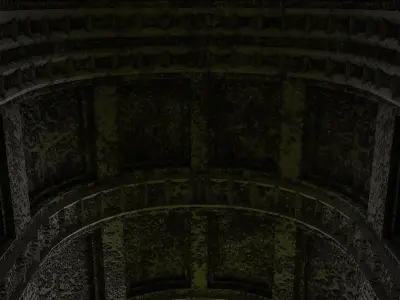 GOTHIC CASTLE BUILDING 25 Low-poly 3D model