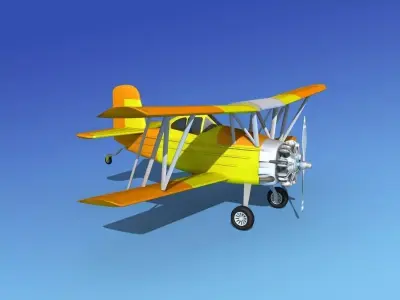 Grumman G-164 AgCat V04 3D model