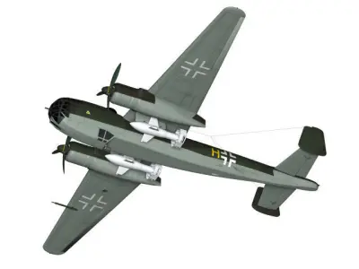 Dornier Do217 K-2 3D model
