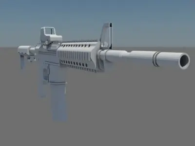 M4A1 Eotech 553 3D model