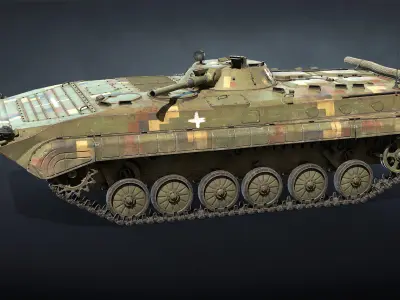 BMP-1 IFV Game Ready Low-poly 3D model