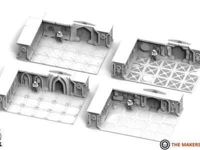 Derelict Station Terrain Set 3D print model