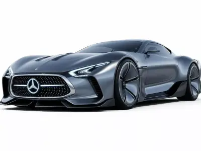 Futuristic Mercedes-Benz Concept Supercar 3D model
