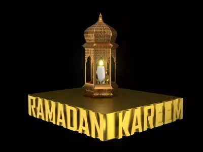 Ramadan Special Lamp 3D Model Free 3D model