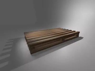 palette pile vr Low-poly 3D model