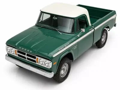 Classic 1960s Dodge Power Wagon W100 Pickup Truck 3D model