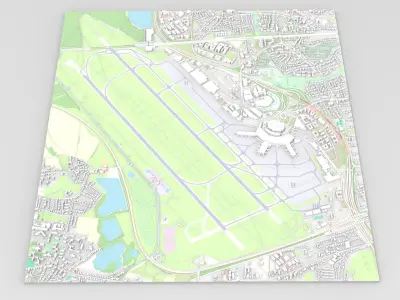Dusseldorf Airport Germany 3D model