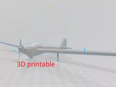 Scheibe SF-25 Falke plane model 3D print model