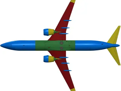 131114-10 Model kit Boeing 737-10 MAX Up 3D print model