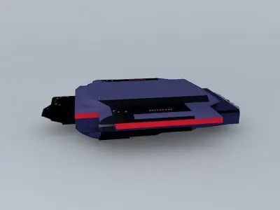 XB444 Macedonian Space battleship classe Free 3D model