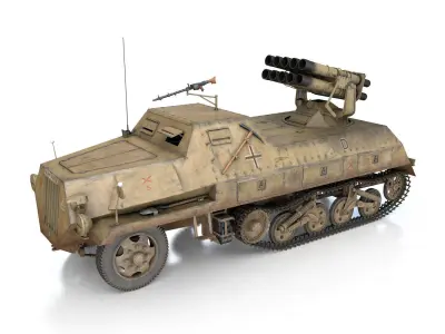 SDKFZ 4 - Panzerwerfer 42 - 7WB 3D model