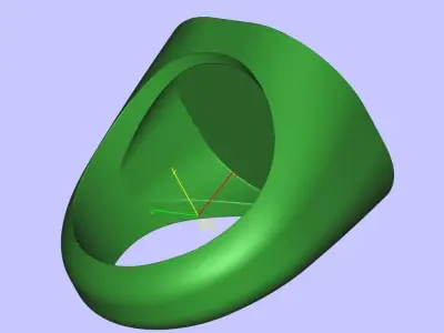 Signet ring Tiger Face Free 3D print model