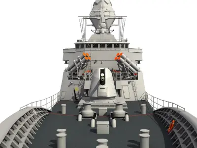 ANZAC MEKO Class Frigate HMAS ARUNTA FFH 151 3D model