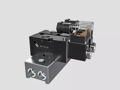 solenoid valve 3D model