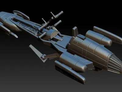 BARC Speeder for 6 inch scale model kit STL 3D print model