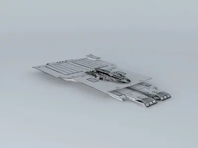 XAC Blue Dragon Space aircraft class Free 3D model