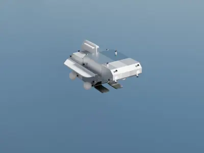 Drone Pack Low-poly 3D model