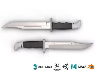 Ghostface knife Low-poly 3D model