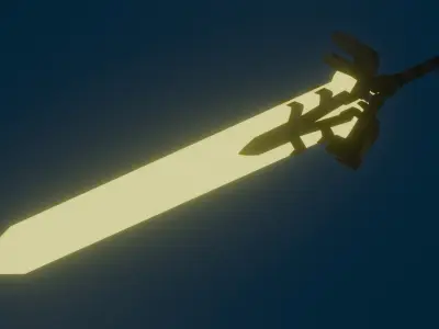 Magiks Soulsword Game-Ready 3D Asset Inspired by Marvel Rivals 3D model