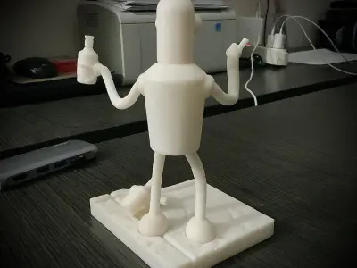 Drinking Bender statue from Futurama TV series 3D print model