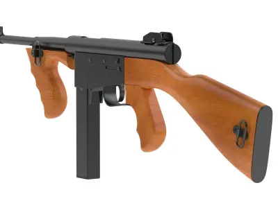 Ingram Model 6 Submachine gun 3D model