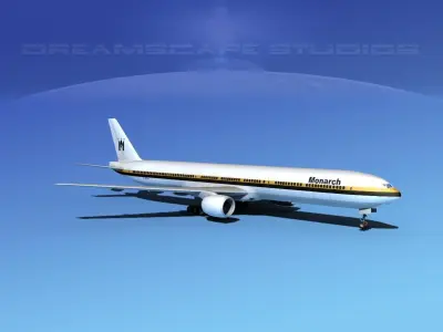 Boeing 777-300 Monarch 3D model
